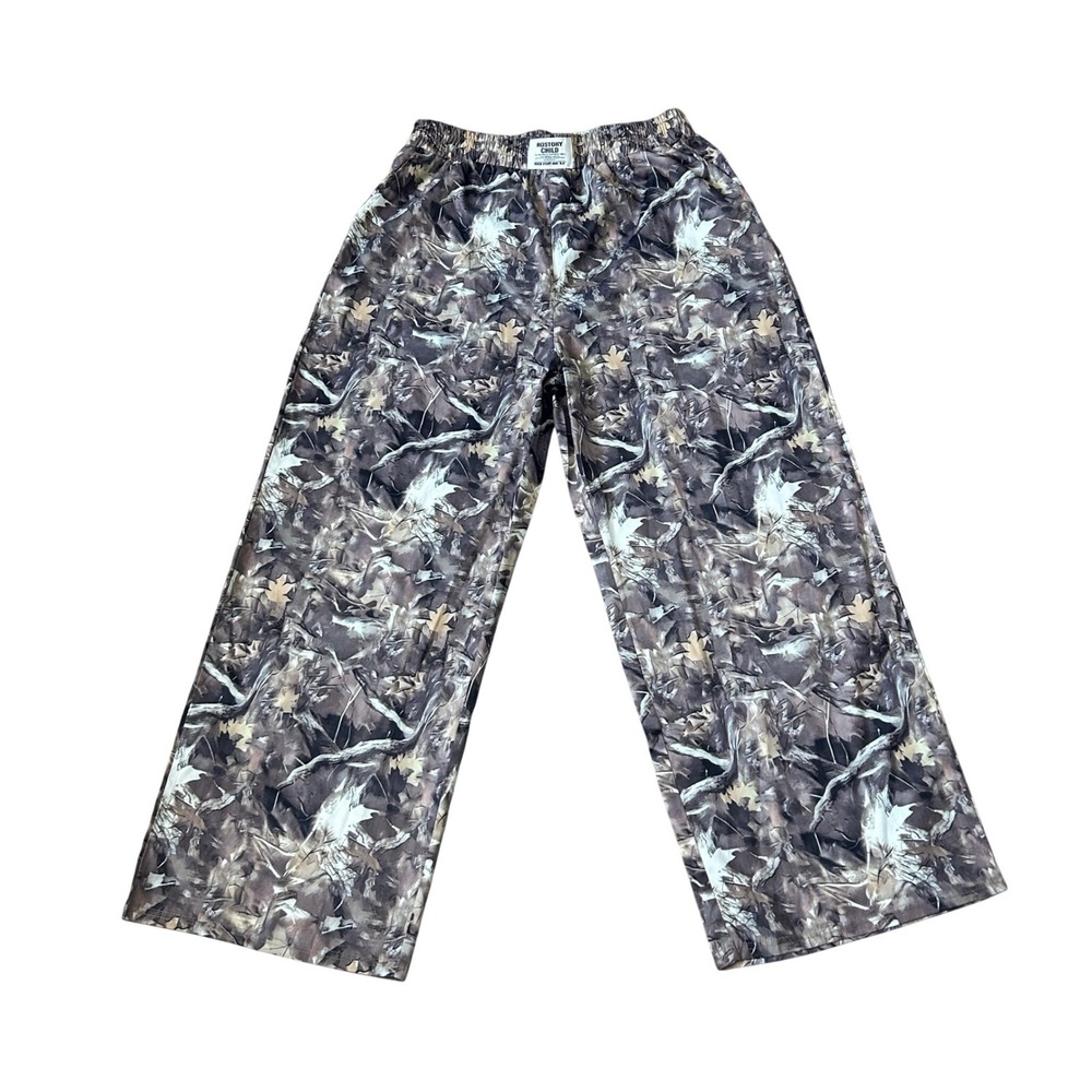 Zaful ROSTORY CHILD Camouflage Wide Leg‎ Pants Elastic Waist